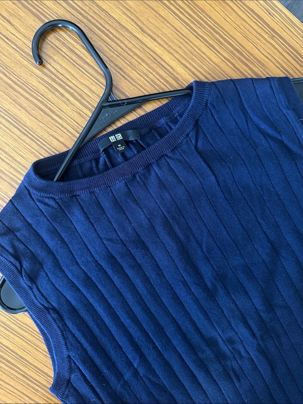 Uniqlo Navy Sweater vest